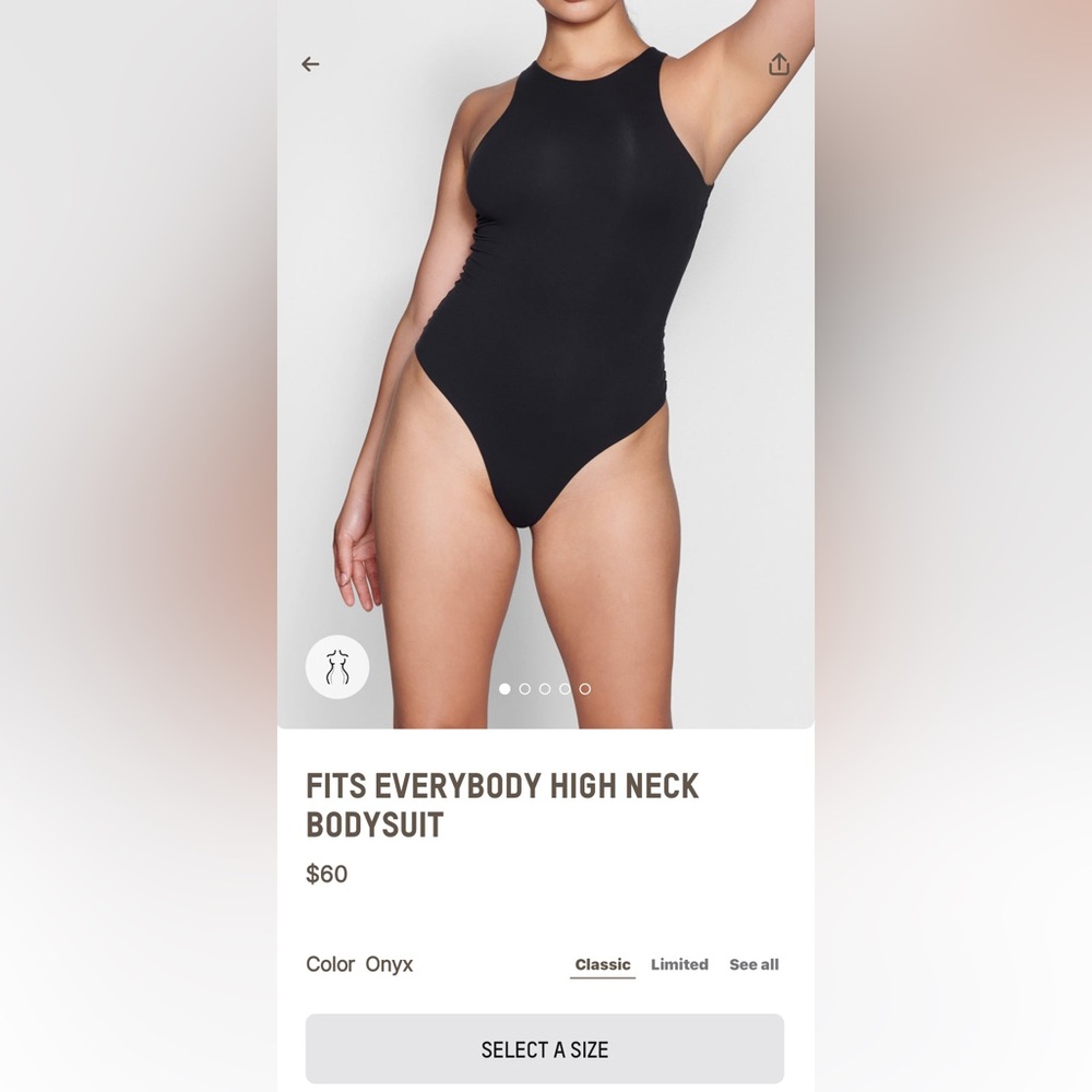 SKIMS Fits Everybody High Neck Bodysuit